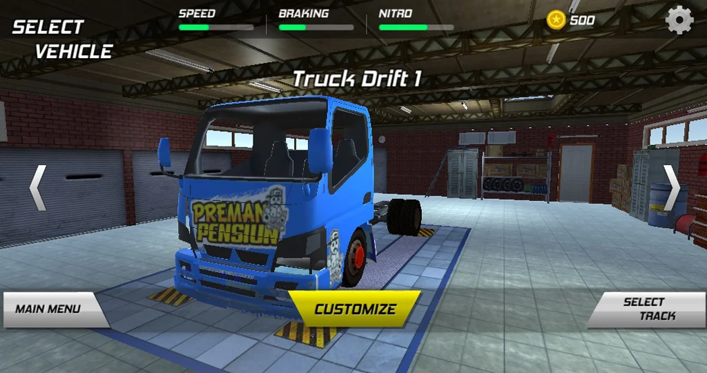 Truck Drift Simulator - Gameplay image of android game