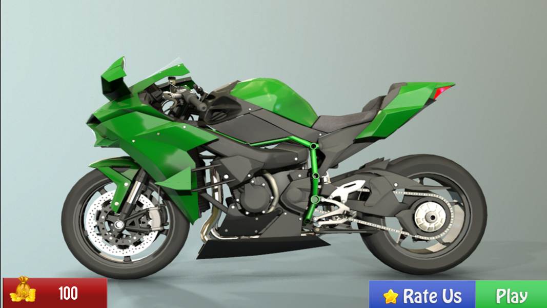 Kawasaki Ninja H2R Games 2024 - Gameplay image of android game