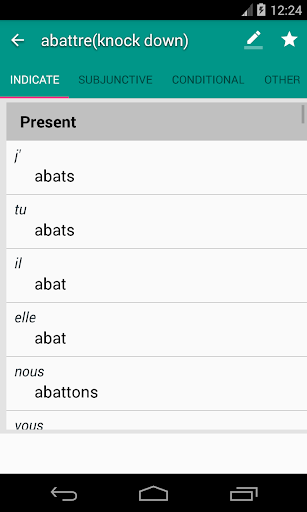 Common French Verbs - عکس برنامه موبایلی اندروید