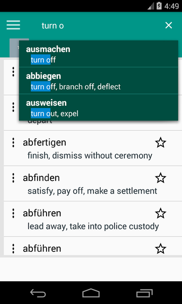 Common German Verbs - عکس برنامه موبایلی اندروید