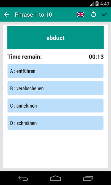 Common German Verbs - عکس برنامه موبایلی اندروید