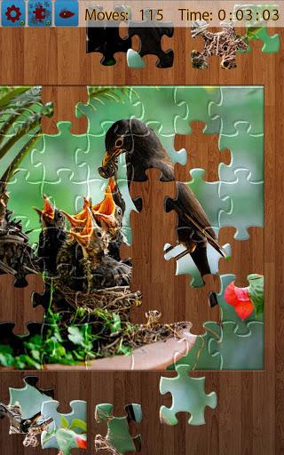 Birds Jigsaw Puzzles Game - Gameplay image of android game