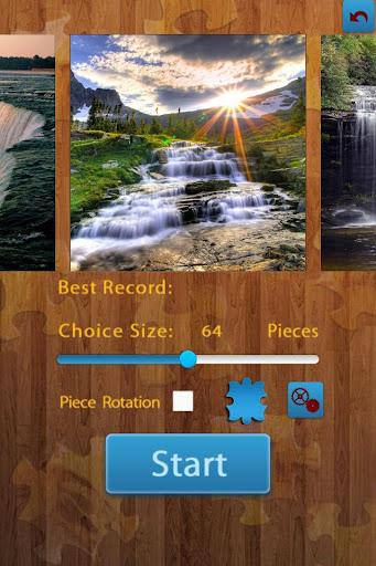 Waterfall Jigsaw Puzzles - Gameplay image of android game