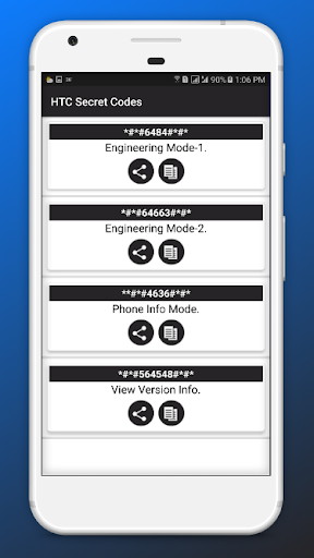 Secret Codes For Htc Mobiles 2021 - Image screenshot of android app
