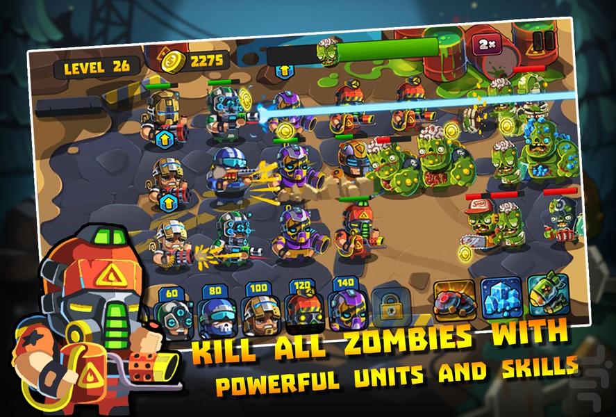 SWAT: Zombie Defense - Gameplay image of android game