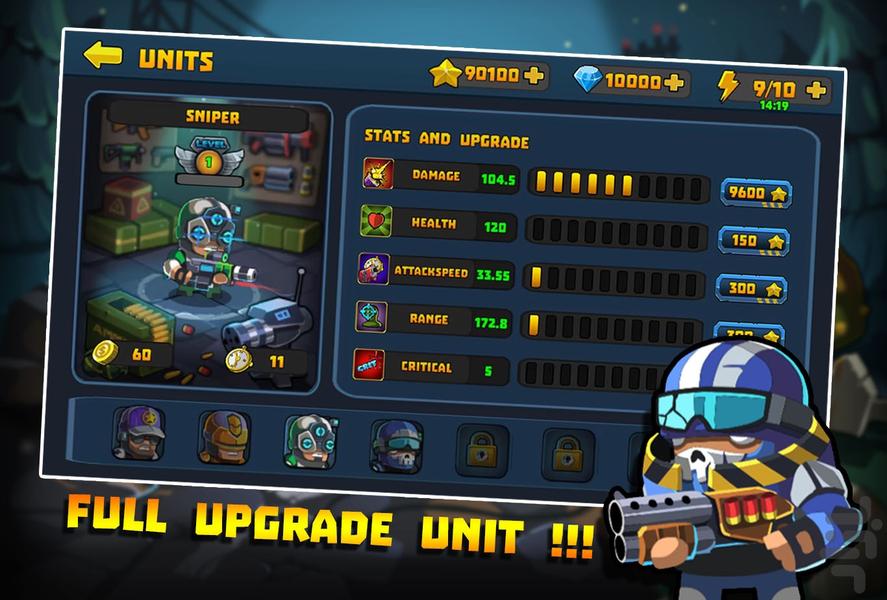 SWAT: Zombie Defense - Gameplay image of android game