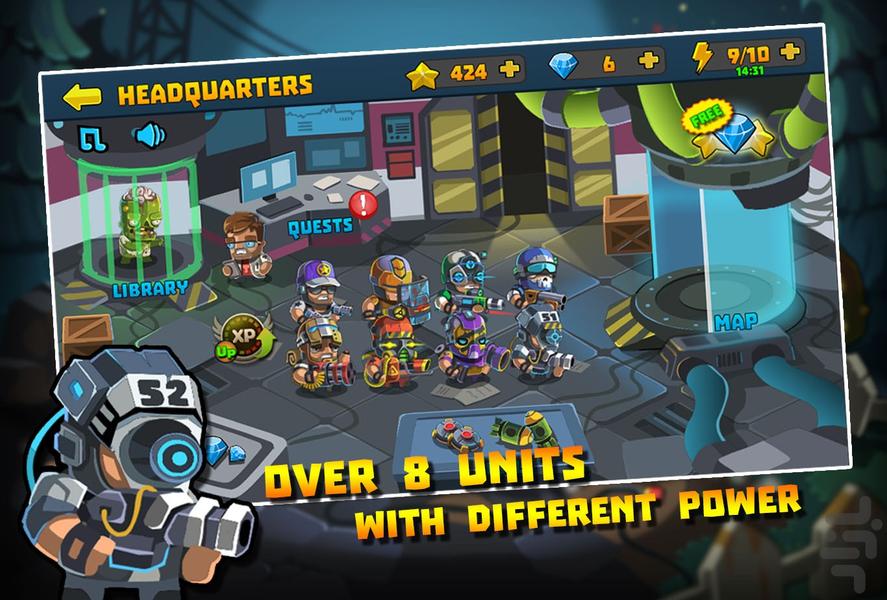 SWAT: Zombie Defense - Gameplay image of android game