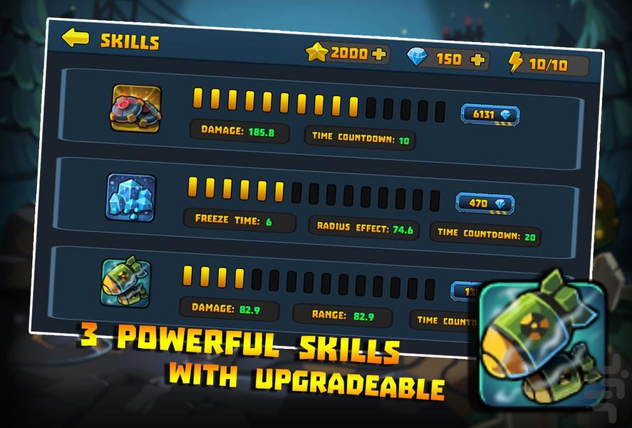 SWAT: Zombie Defense - Gameplay image of android game