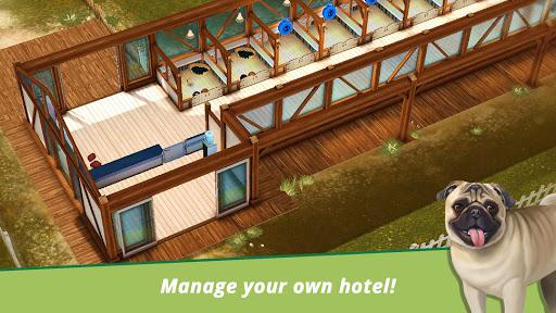 Dog Hotel – Play with dogs and manage the kennels - Gameplay image of android game