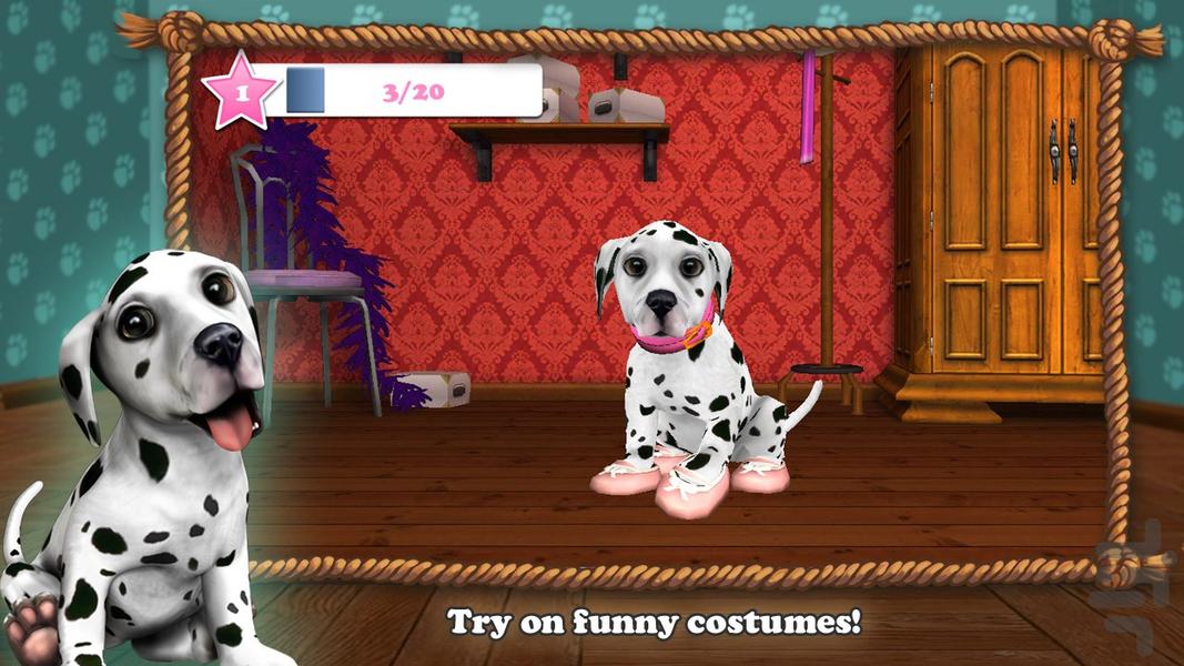 DogWorld 3D: My Puppy - Gameplay image of android game