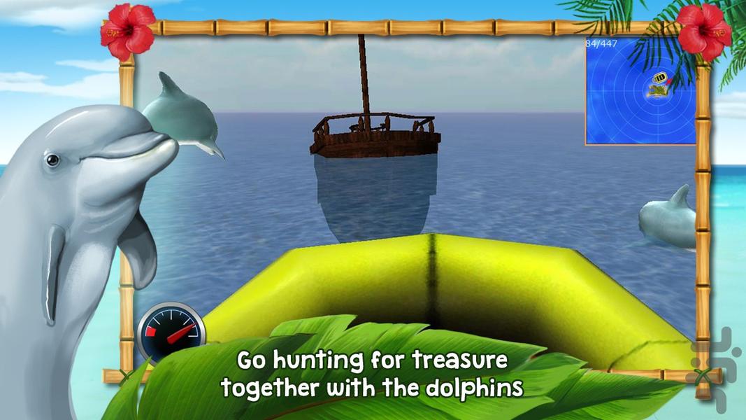 Dolphins of the Caribbean - Gameplay image of android game