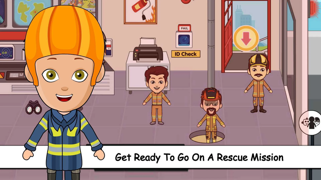 Tizi Town Kids Firetruck Games - Gameplay image of android game