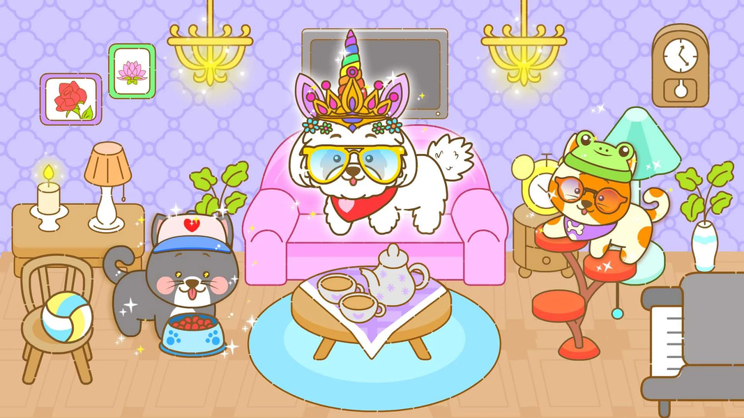 My Pet Town Animal Home Decor - Gameplay image of android game