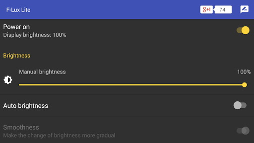 Screen Brightness Control Lite - Image screenshot of android app