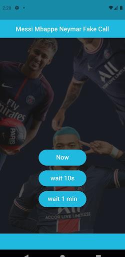 Messi Mbappe Neymar Fake Call - عکس برنامه موبایلی اندروید