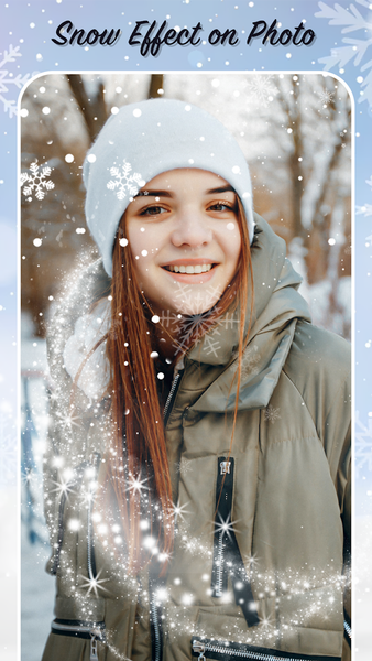 Snow Effect Photo Editor App - عکس برنامه موبایلی اندروید