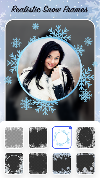 Snow Effect Photo Editor App - Image screenshot of android app