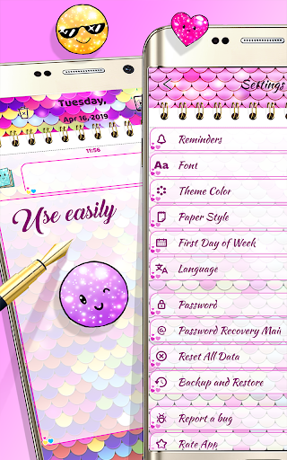 Diary with Lock Journal - Image screenshot of android app