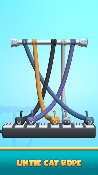 Tangle Master: Cat 3D - Gameplay image of android game