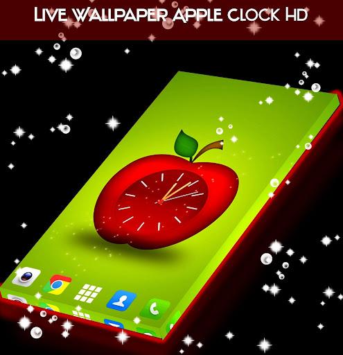Live Wallpaper Apple Clock HD - Image screenshot of android app