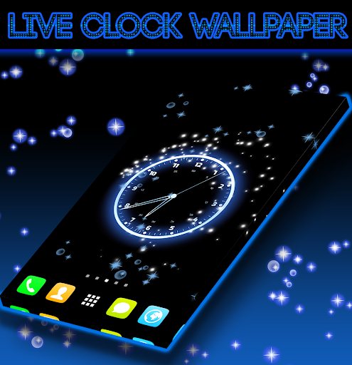 Live Clock Wallpaper - Image screenshot of android app