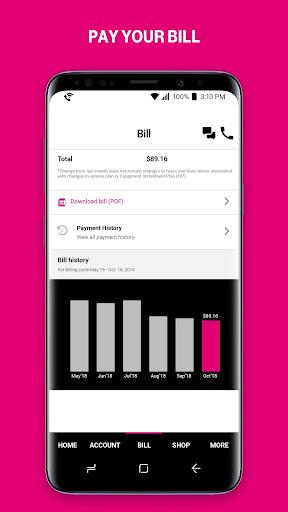 T-Mobile - Image screenshot of android app