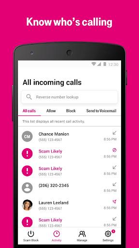 T-Mobile Scam Shield - Image screenshot of android app