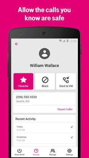 T-Mobile Scam Shield - Image screenshot of android app