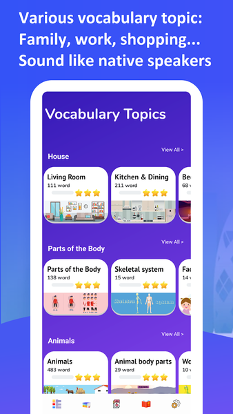 Learn Vocabulary - عکس برنامه موبایلی اندروید