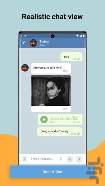 telegram simlator - Image screenshot of android app