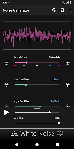 Noise Generator - عکس برنامه موبایلی اندروید