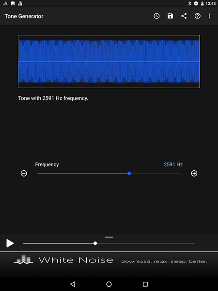 Tone Generator - عکس برنامه موبایلی اندروید