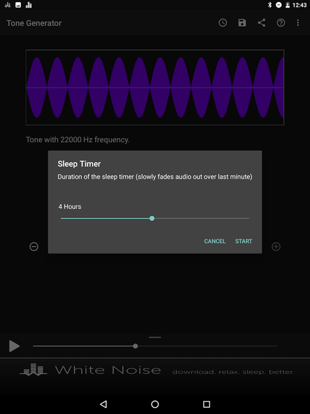 Tone Generator - عکس برنامه موبایلی اندروید