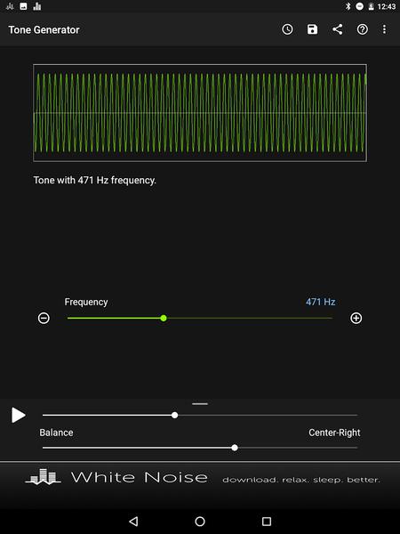 Tone Generator - عکس برنامه موبایلی اندروید