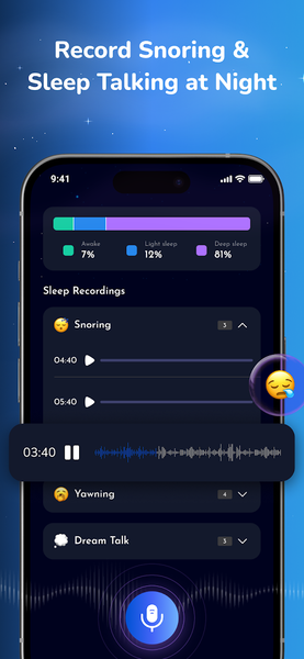 Zentide: Sleep Tracker - عکس برنامه موبایلی اندروید