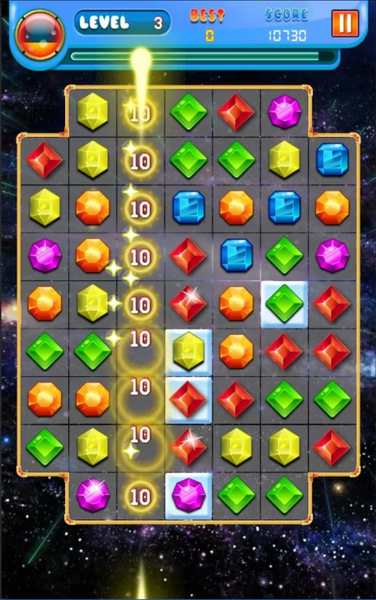 Match 3 Jewels - Gameplay image of android game