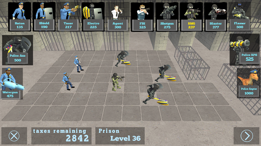 Battle Simulator Prison Police - Gameplay image of android game