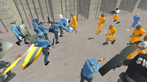Battle Simulator Prison Police - Gameplay image of android game