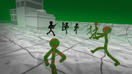 Stickman Zombie 3D - Gameplay image of android game