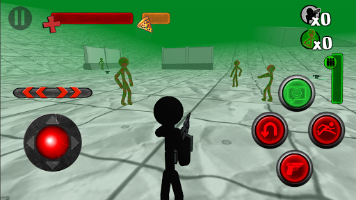 Stickman Zombie 3D - Gameplay image of android game