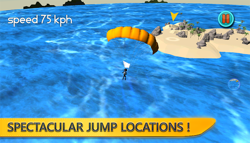 Stickman Parachute: 3D Skydiving - عکس بازی موبایلی اندروید