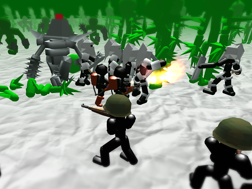 Stickman Simulator: Zombie War - Gameplay image of android game