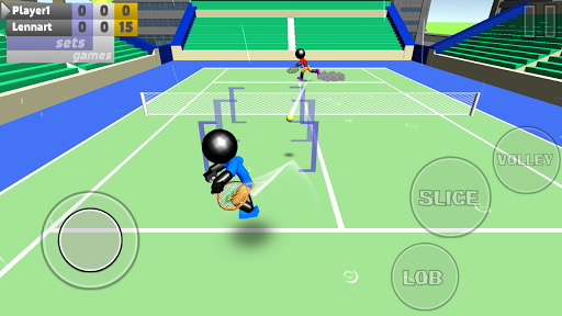 Stickman ۳D Tennis - عکس بازی موبایلی اندروید