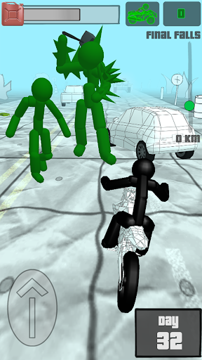 Stickman Zombie: Moto Racing - عکس بازی موبایلی اندروید