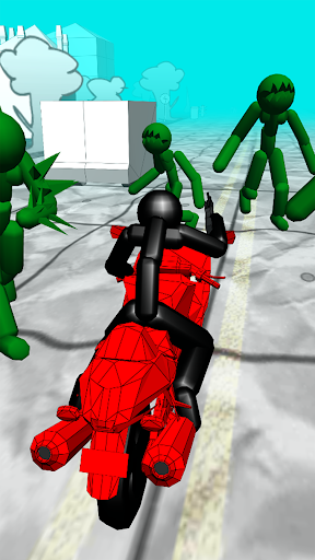 Stickman Zombie: Moto Racing - Gameplay image of android game