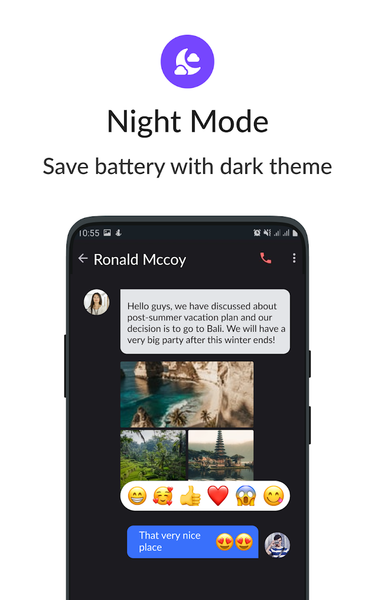 Messages - Messenger Sms - عکس برنامه موبایلی اندروید