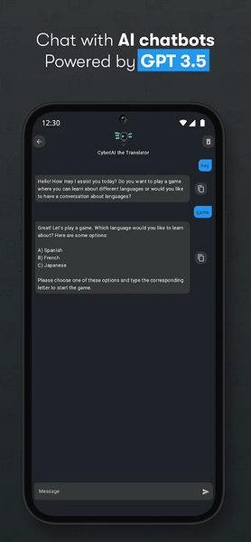 CybotAI: AI Chatbot, Assistant - Image screenshot of android app