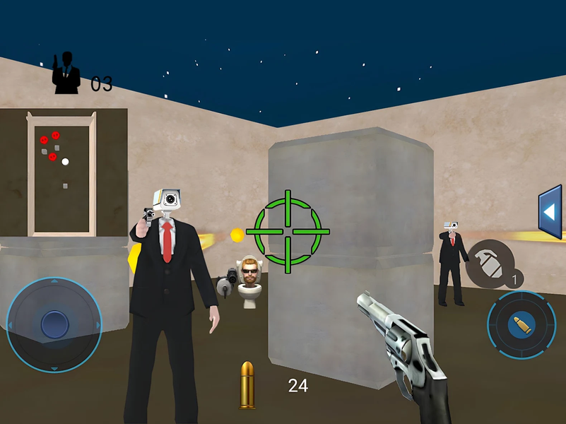 Shoot Mission-Toilet Task - عکس برنامه موبایلی اندروید