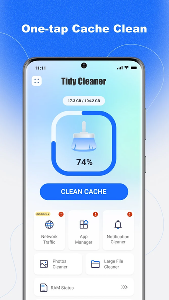 Tidy Cleaner - Quick Clean - عکس برنامه موبایلی اندروید