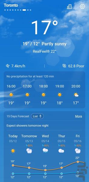 آب و هوای دقیق1404🌞❄️ - Image screenshot of android app